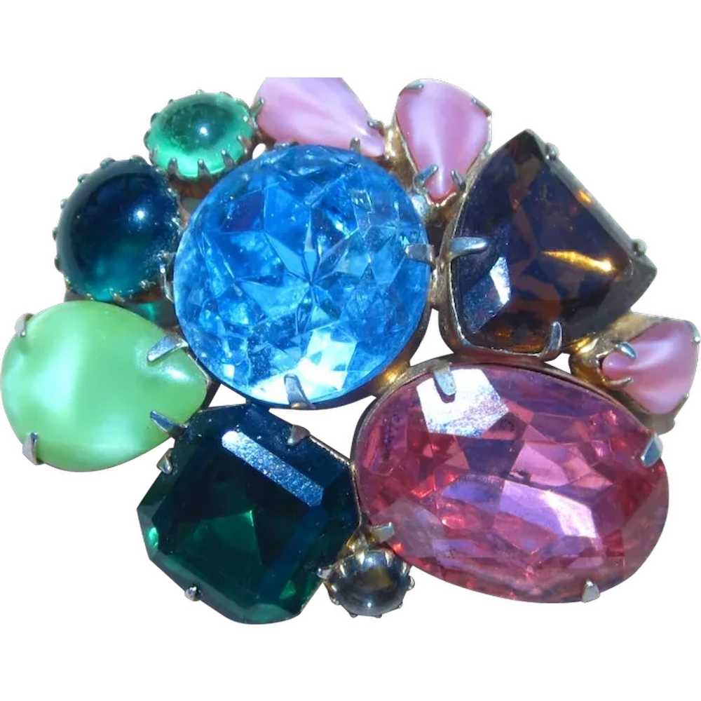 Bold and Bright Vintage Brooch - image 1