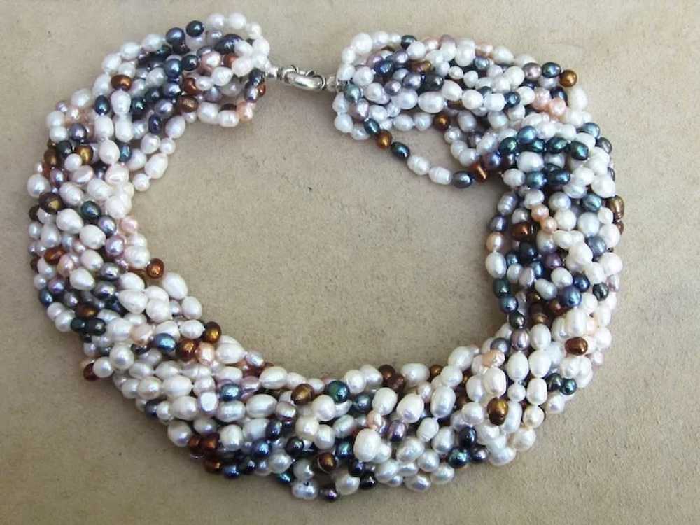 Amazing Fresh Water Cultured Pearl Torsade Vintag… - image 4