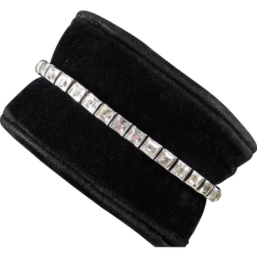 Dorsons Sterling Silver Rhinestone Bracelet - image 1