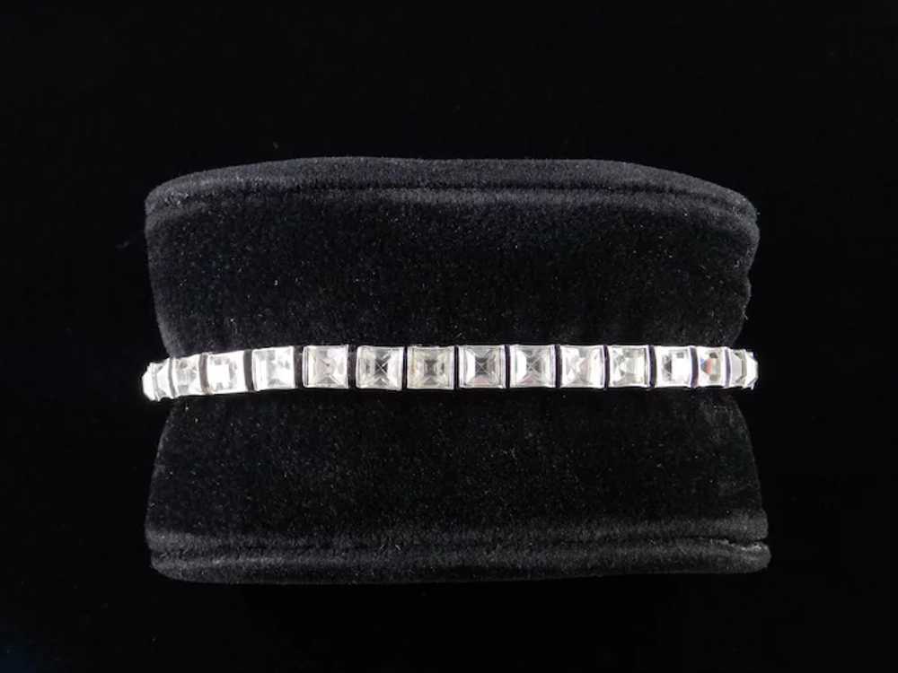 Dorsons Sterling Silver Rhinestone Bracelet - image 2