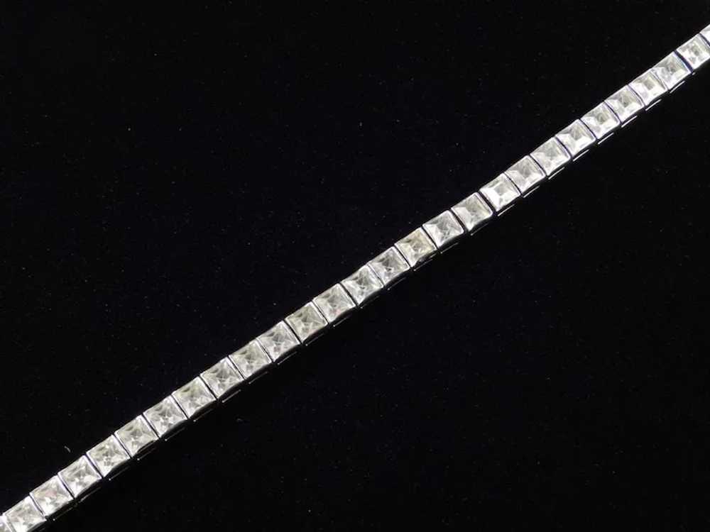 Dorsons Sterling Silver Rhinestone Bracelet - image 4