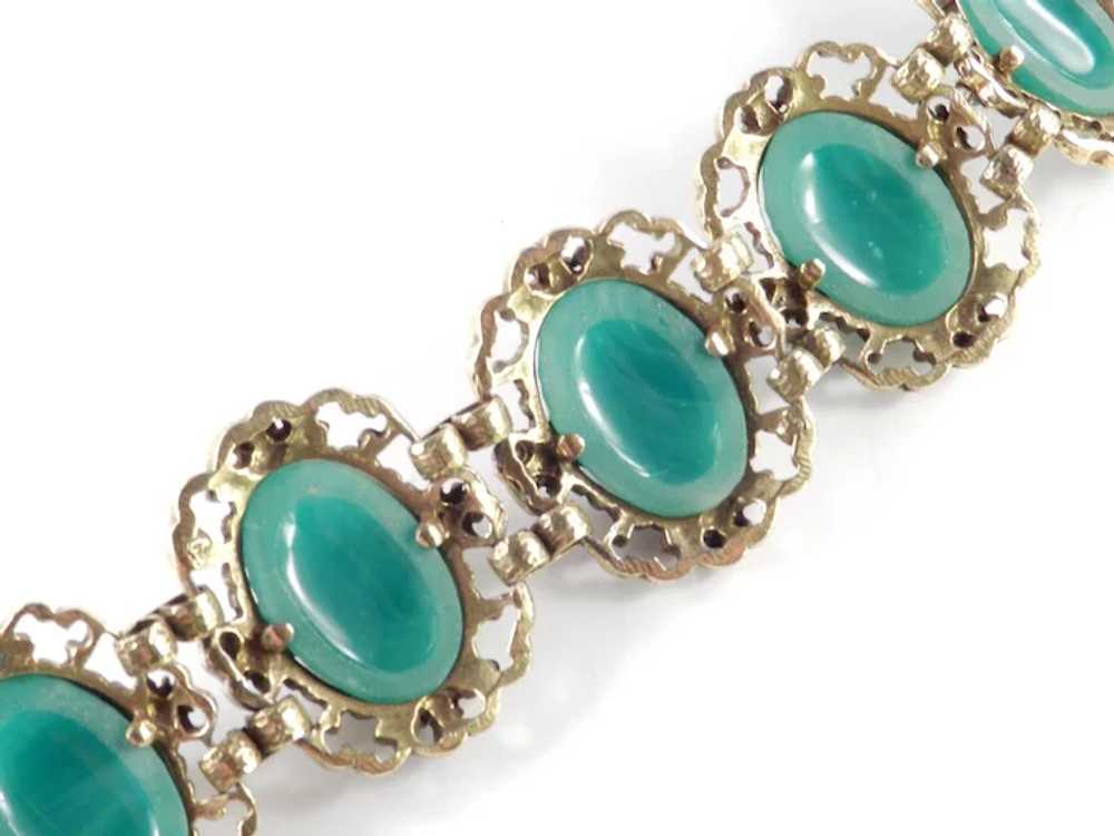 Judy Lee Victorian Revival Molded Glass Bead Pane… - image 7