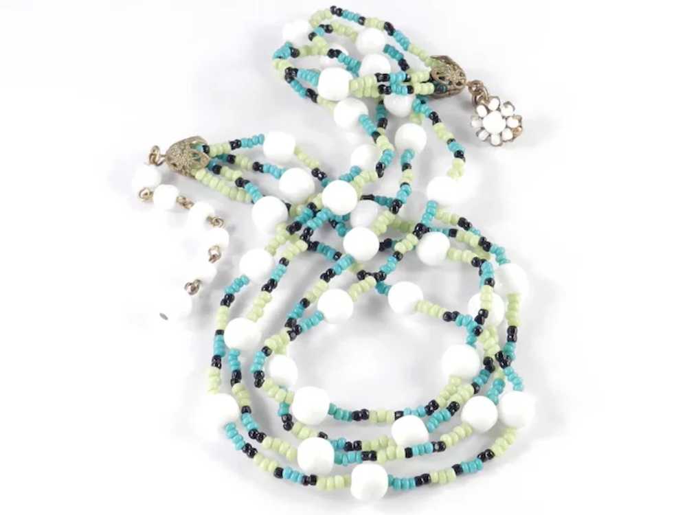 Miriam Haskell Glass Seed Bead Necklace - image 2
