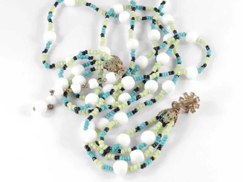 Miriam Haskell Glass Seed Bead Necklace - image 6