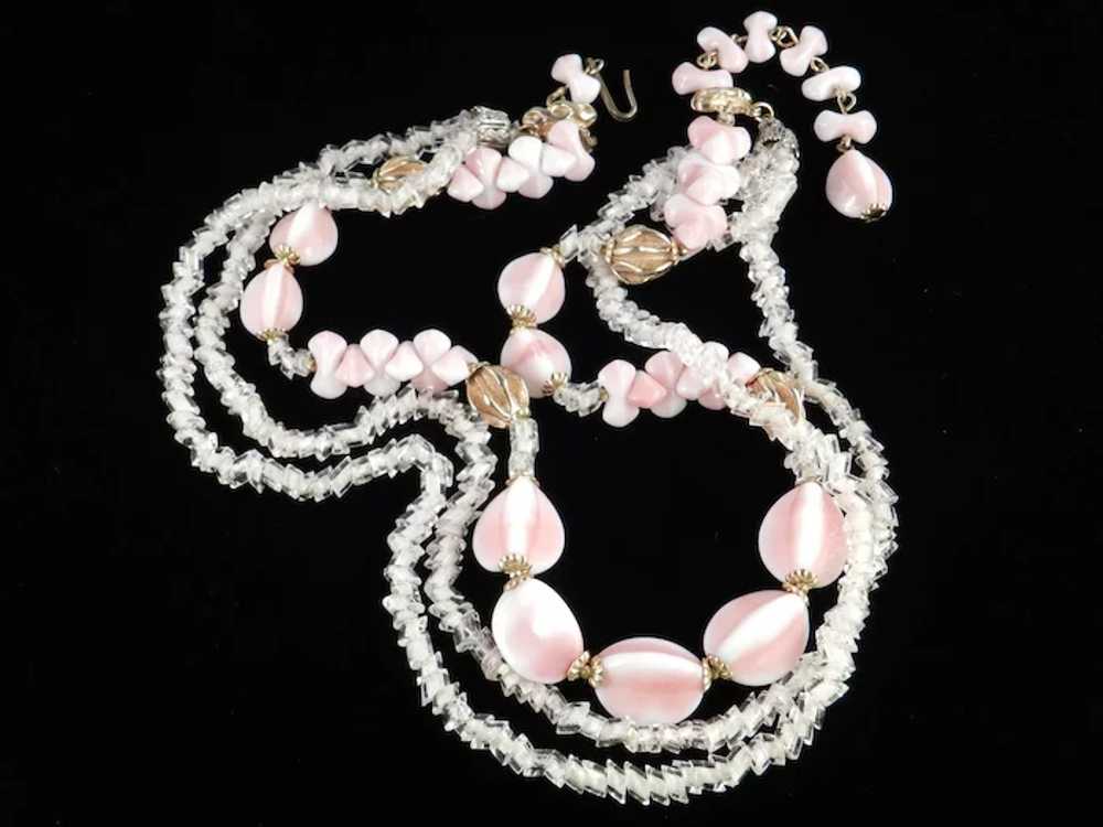 Alice Caviness Art Glass Bead Necklace - image 3