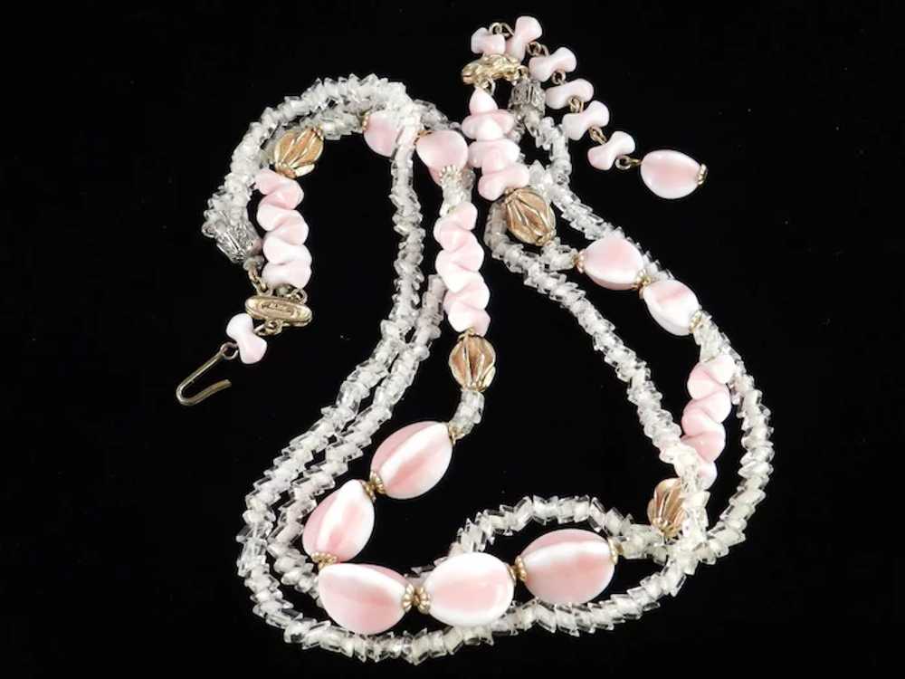 Alice Caviness Art Glass Bead Necklace - image 4