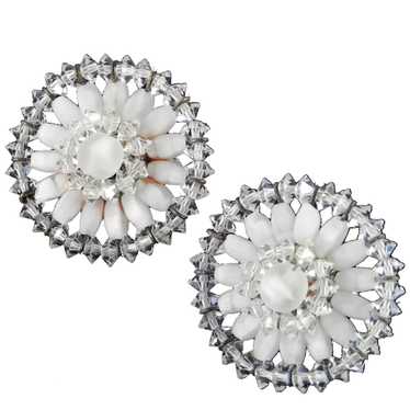 Vendôme Coro Crystal Glass Bead Earrings - image 1