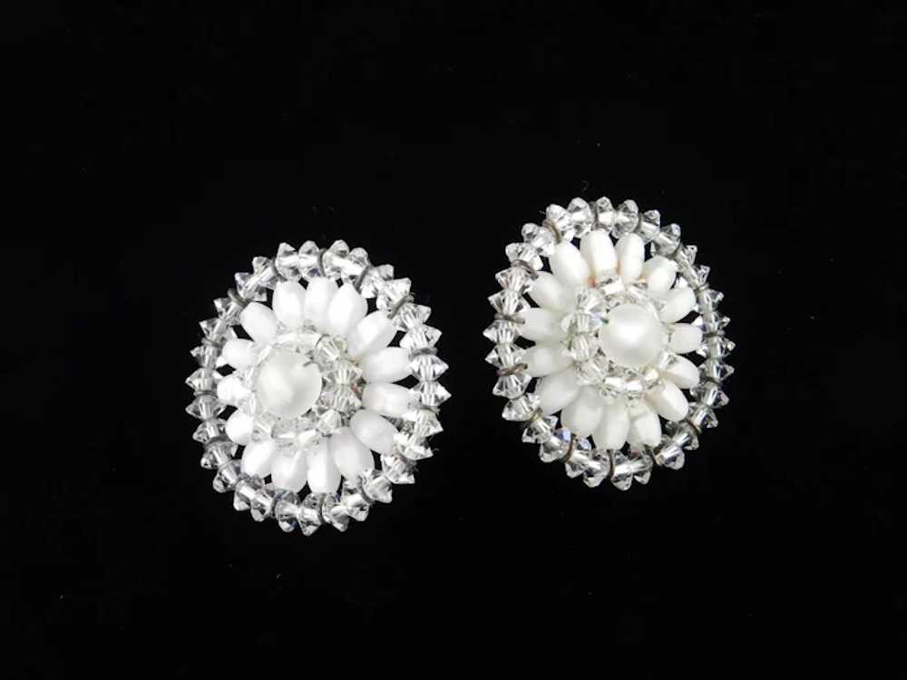 Vendôme Coro Crystal Glass Bead Earrings - image 4