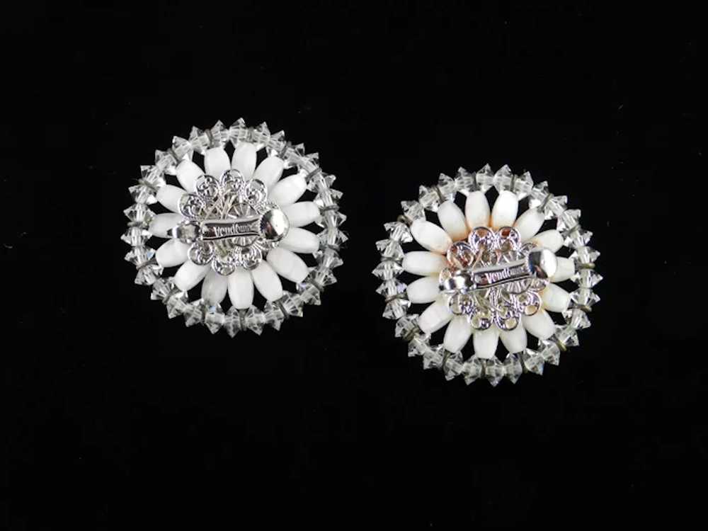 Vendôme Coro Crystal Glass Bead Earrings - image 5