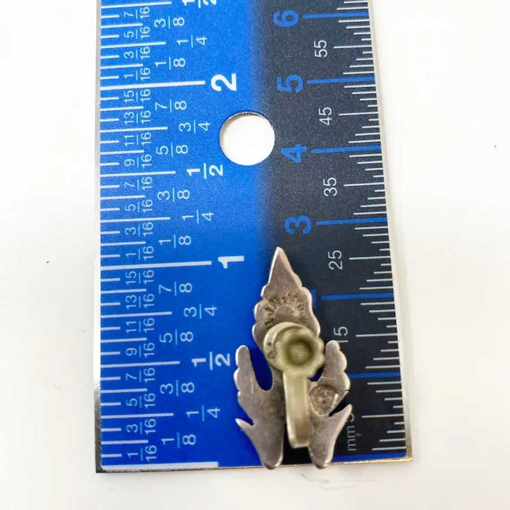 Vintage J. Flores Taxco leaf bracelet with matchi… - image 7