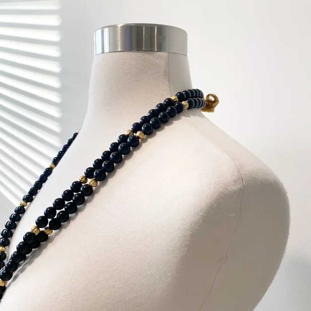 490 Vintage Avon Kenneth Jay Lane ram necklace, e… - image 3