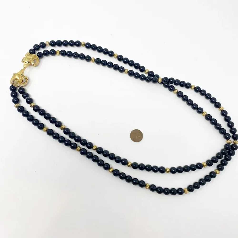 490 Vintage Avon Kenneth Jay Lane ram necklace, e… - image 9