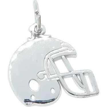 Black Football Helmet Charms Bulk in Silver Pewter » Sports Charm