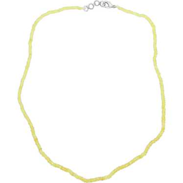 Yellow Sapphire Beaded Necklace 17 1/4" - 18" - image 1