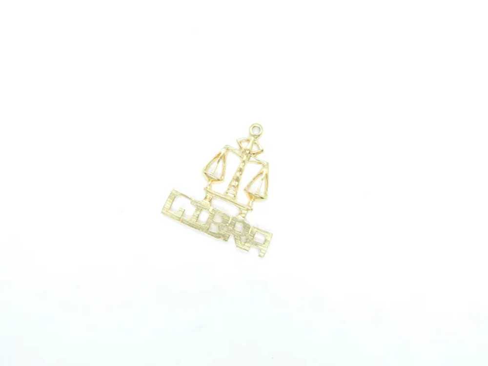 Vintage Libra Astrological Zodiac Charm / Pendant… - image 3