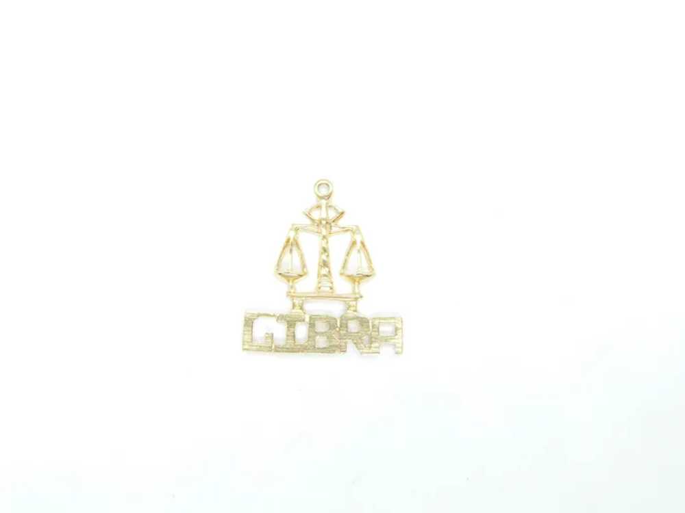 Vintage Libra Astrological Zodiac Charm / Pendant… - image 4