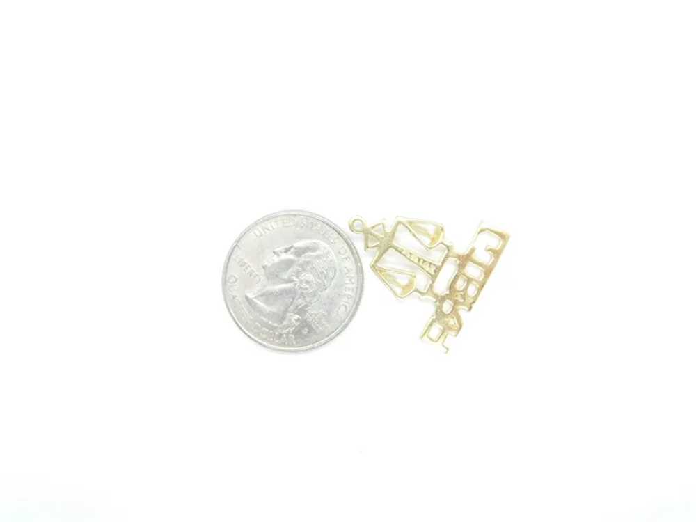 Vintage Libra Astrological Zodiac Charm / Pendant… - image 5