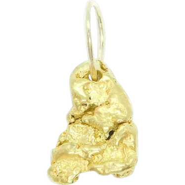 Pure Gold Nugget Pendant 24k Gold
