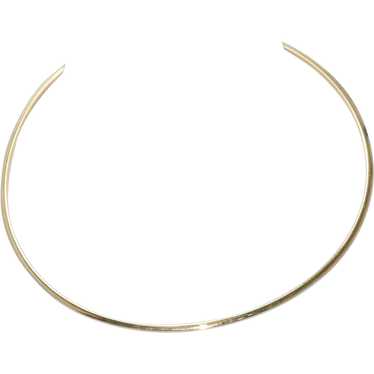 14KT Yellow Gold Omega Necklace