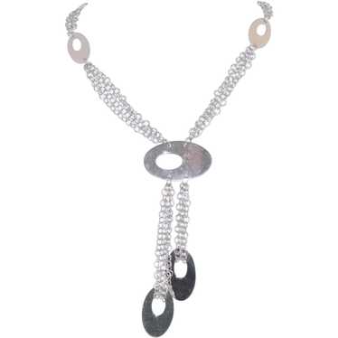 14KT White Gold Italian Necklace