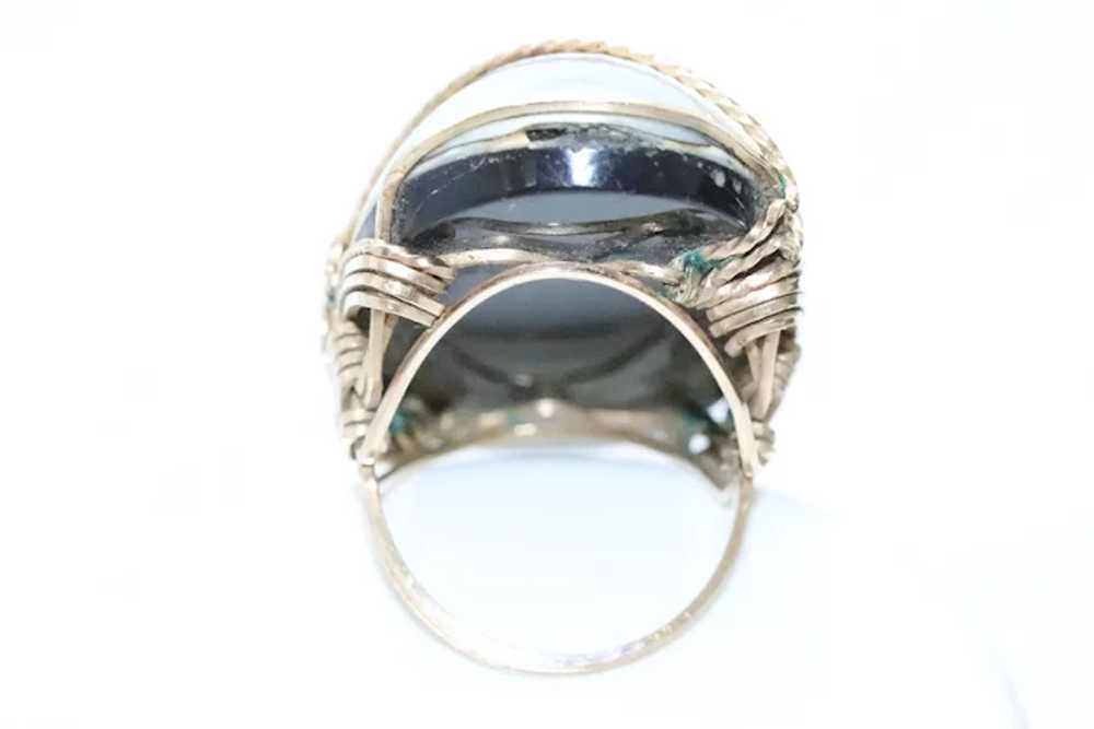 Vintage Costume Shell Ring - image 3
