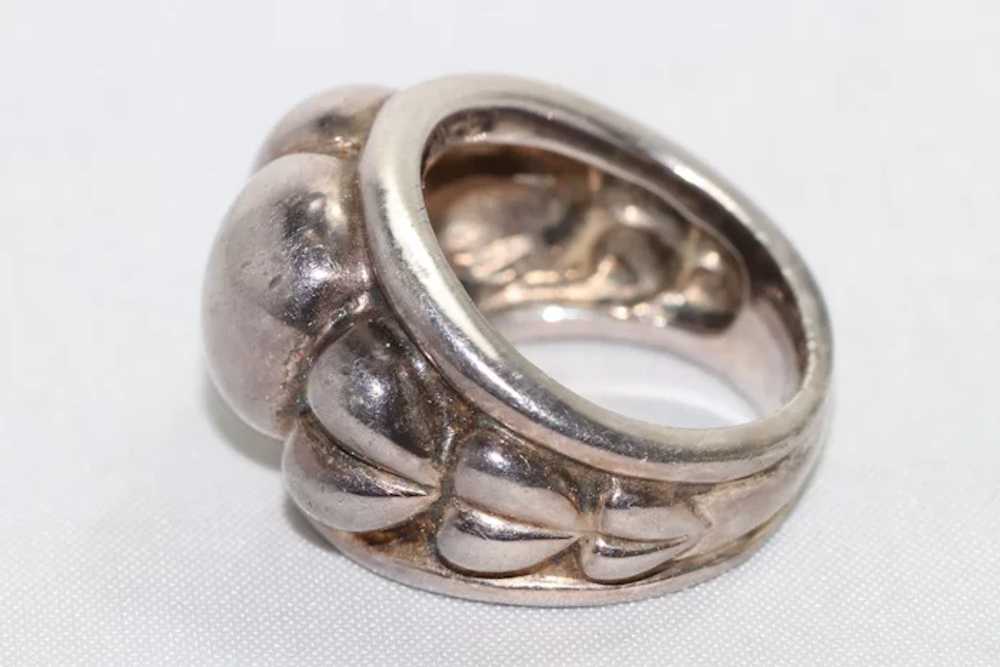 Sterling Silver Heart Kieselstein Cord Ring - image 3