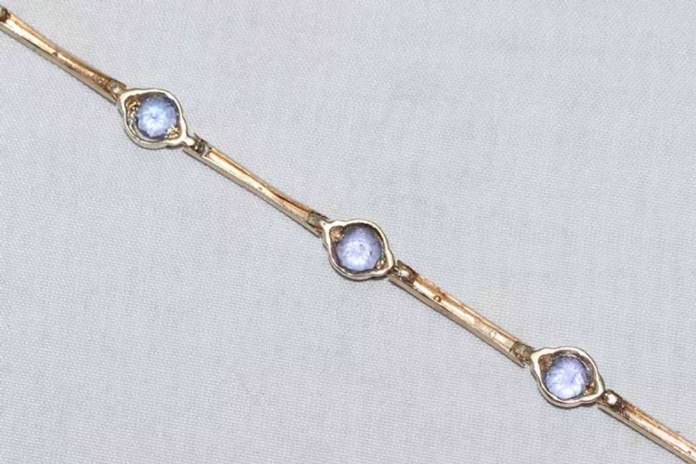 14KT Yellow Gold Tanzanite Bracelet - image 5