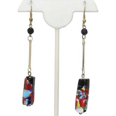 Vintage Murano Glass Dangling Earrings