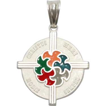 Sterling Silver Christus Heri Hodie Semper Charm P