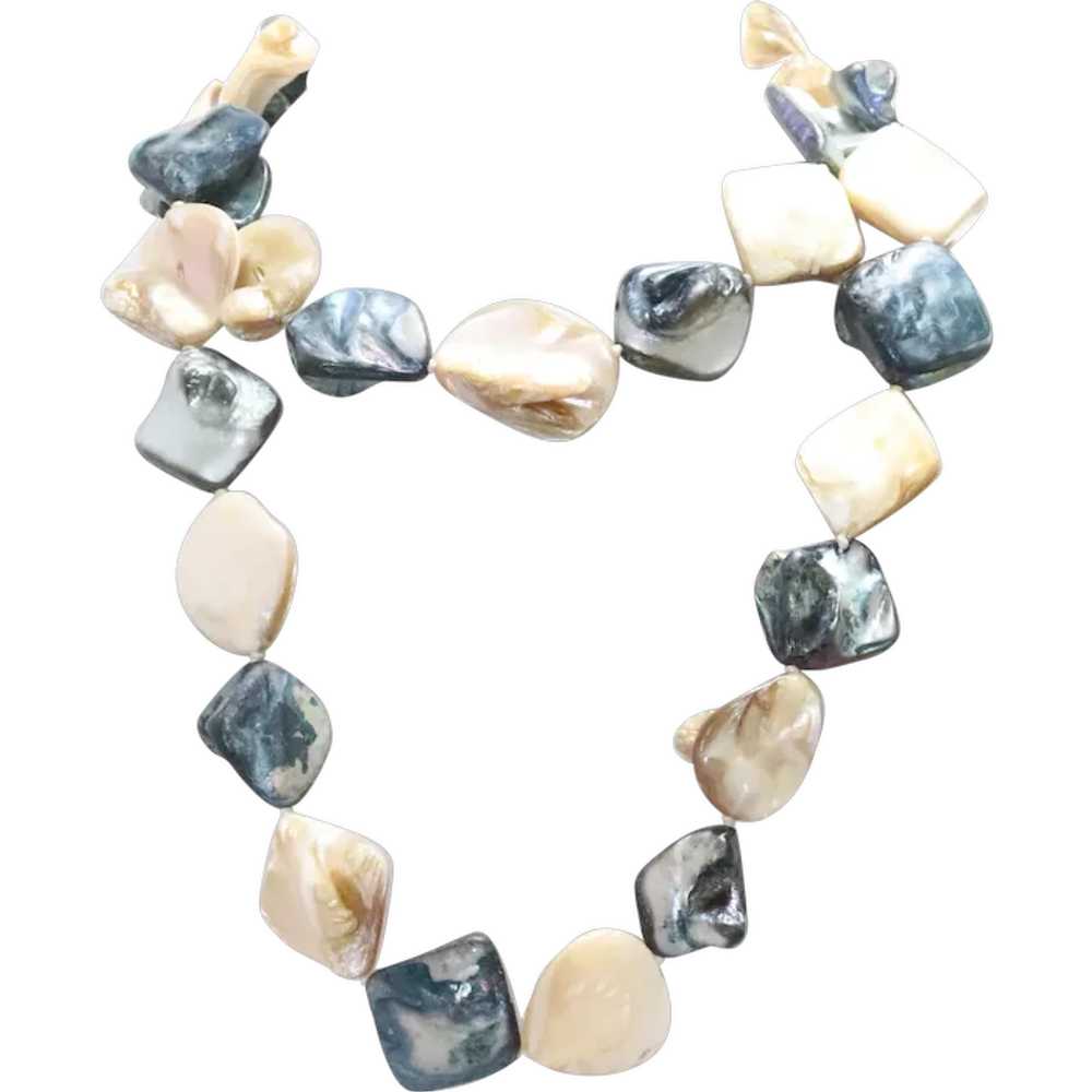 Vintage Mother of Pearl Necklace - image 1