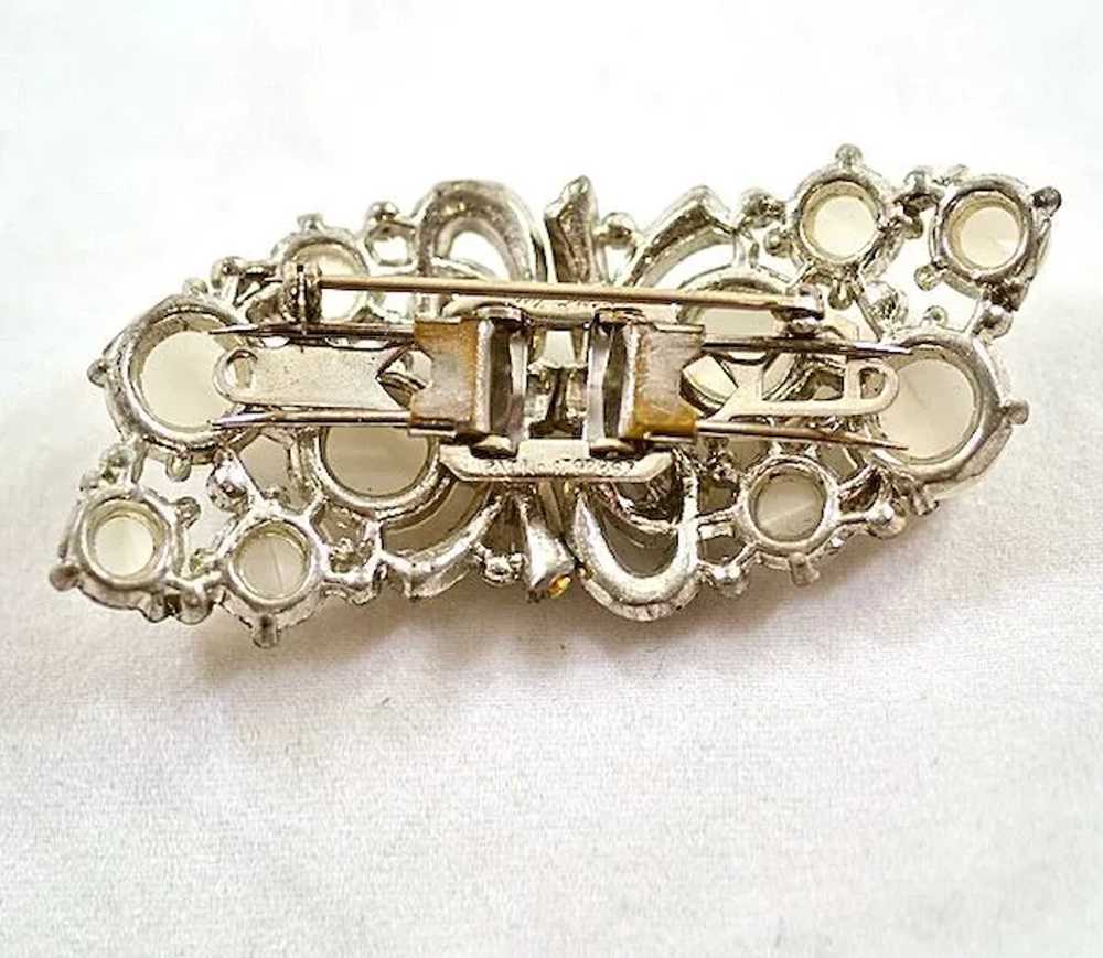 ca 1931 Coro Duette Moonglow Lucite &amp; Rhinest… - image 5