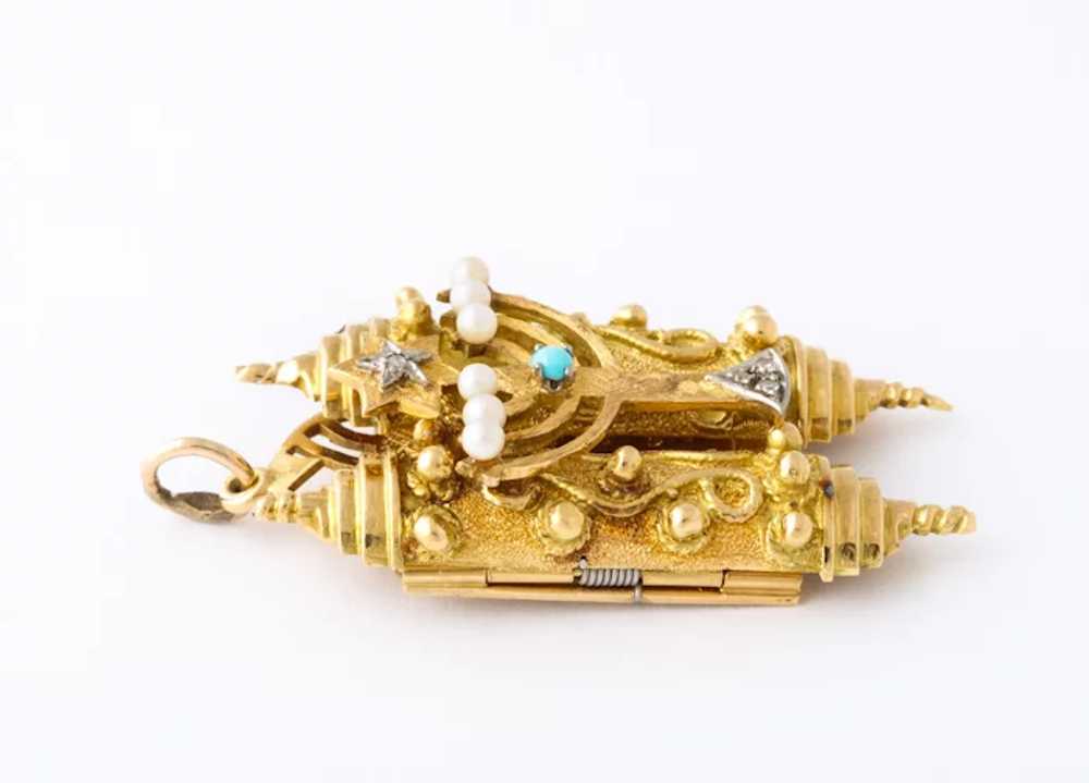 18kt. Gold Handmade Torah Pendant or Charm - image 4