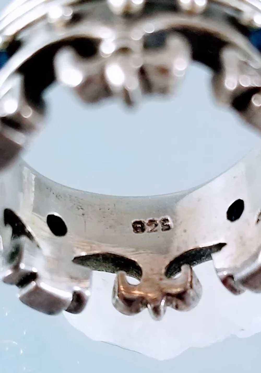 Vintage Sterling Silver Rings - 3 Rings Set - Sz … - image 6