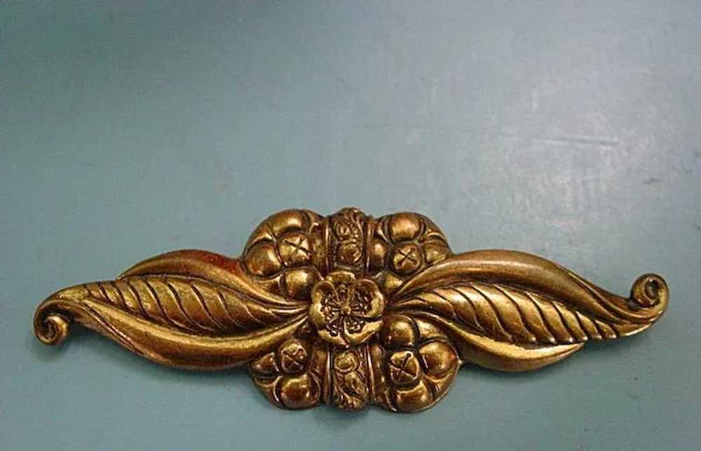 Lovely Huge Art Deco Pin Brooch - image 1