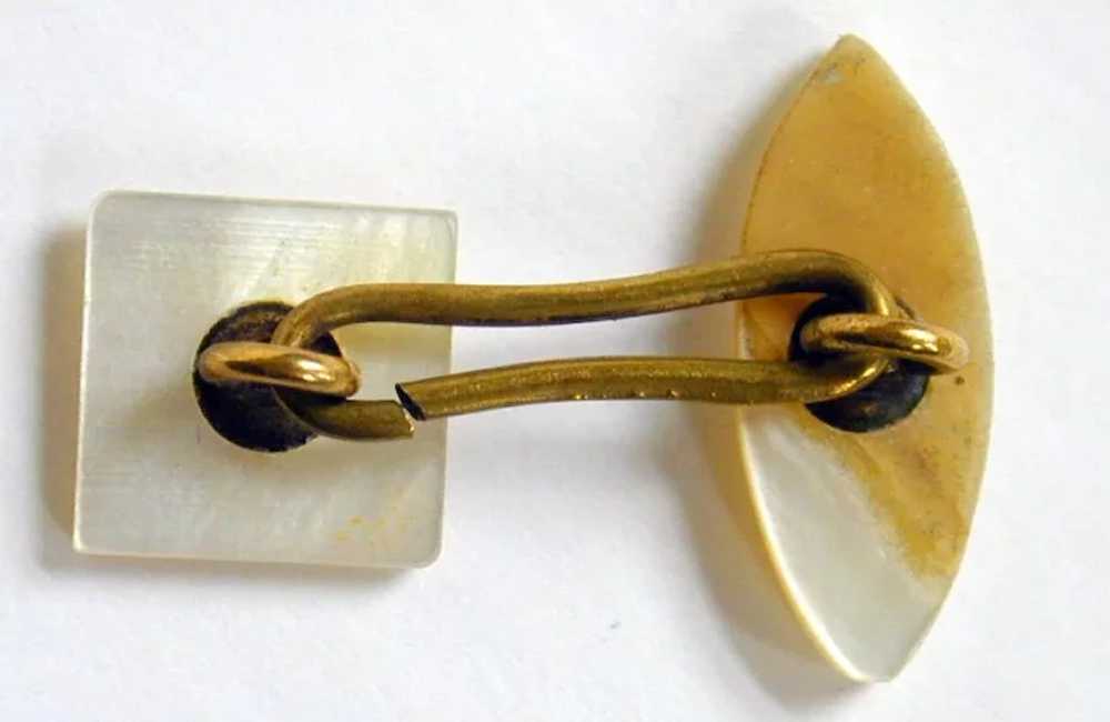 Vintage Cufflinks - Mother of Pearl - Two Styles - image 3