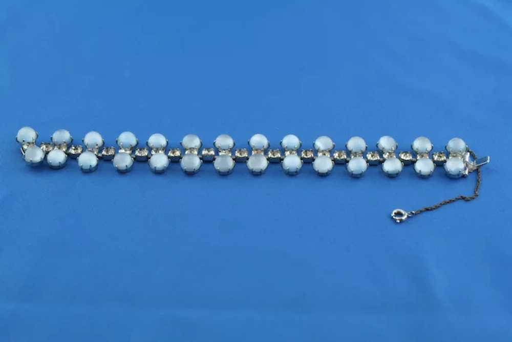 Leo Glass Blue Moonglow Necklace and Bracelet - image 4
