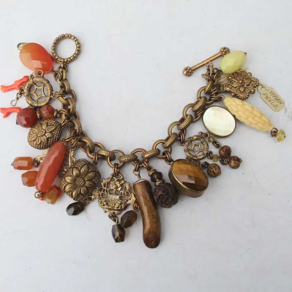 Stephen Dweck Jewelry Charm Bracelet With Various… - image 2