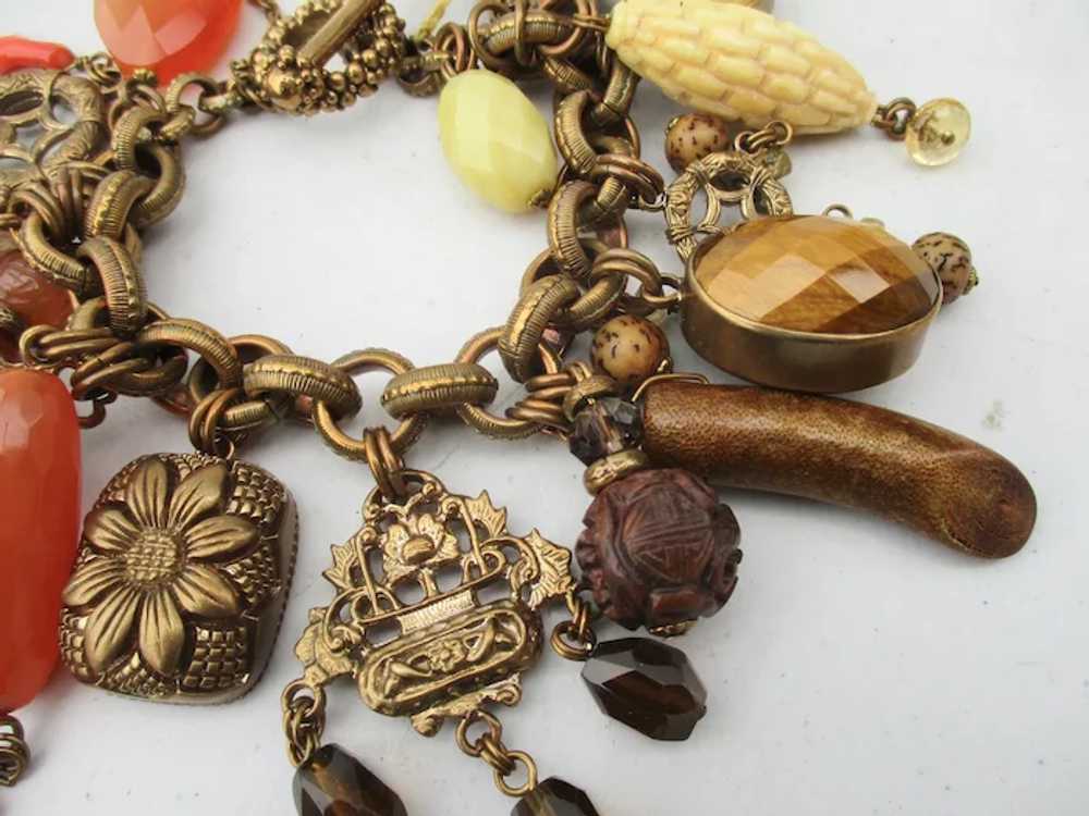 Stephen Dweck Jewelry Charm Bracelet With Various… - image 3