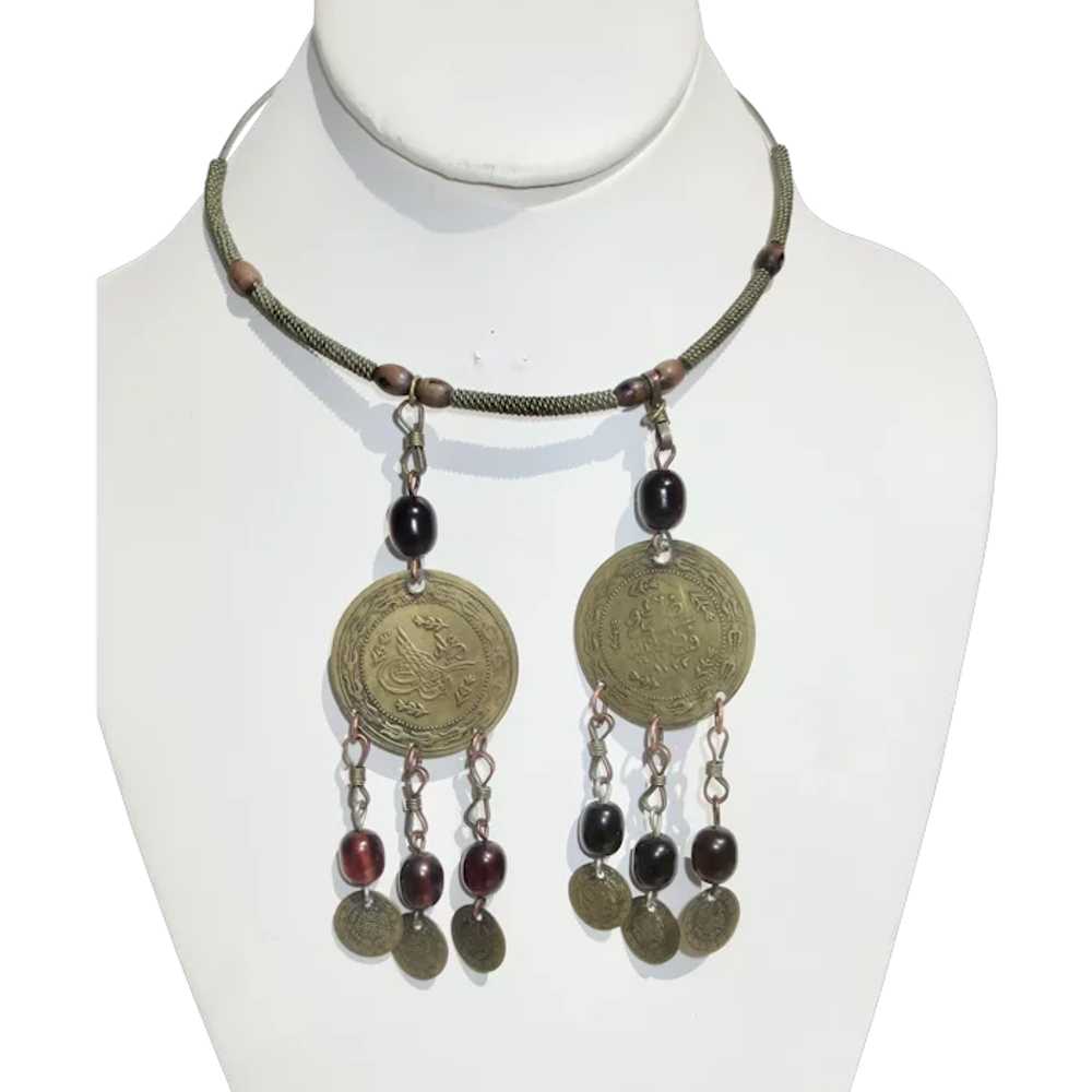 Yemenite Tribal Necklace with Coins - image 1