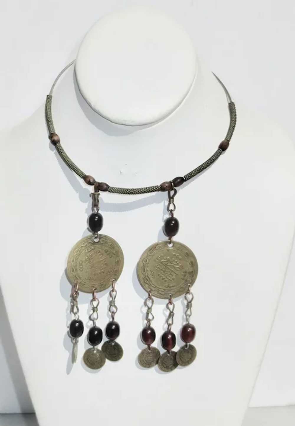 Yemenite Tribal Necklace with Coins - image 5