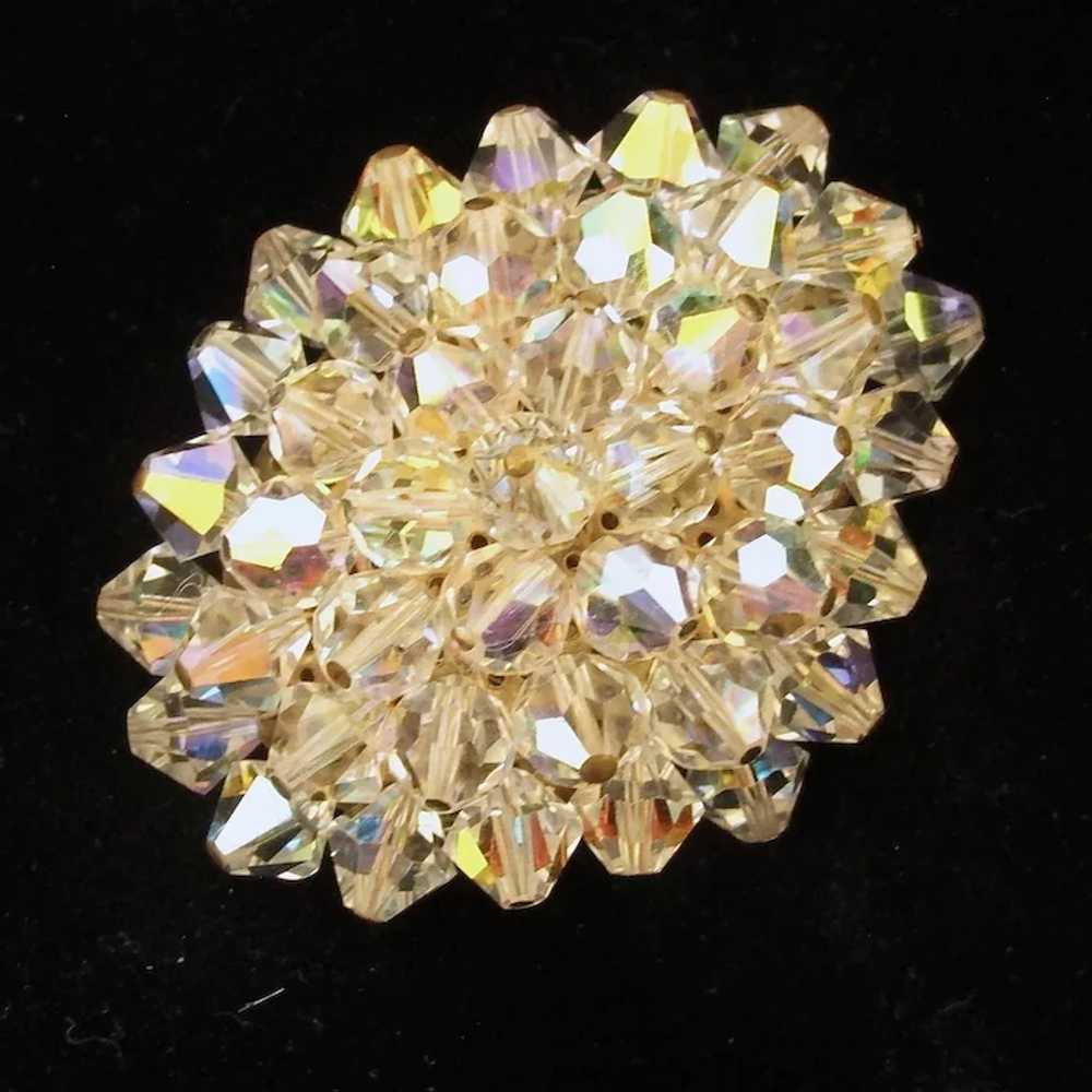 Vintage Aurora Borealis Crystal Pin - image 4