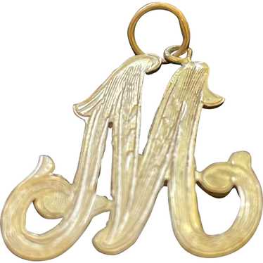 Solid 14K Gold Initial Charm - image 1