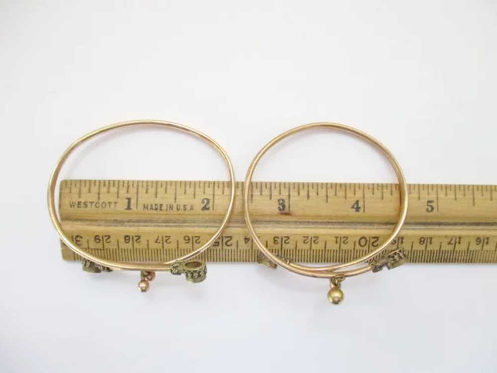 Antique Victorian Wedding Bracelet Pair Crossover… - image 8