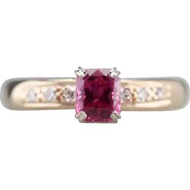 Lovey Ruby and Diamond Vintage Ring