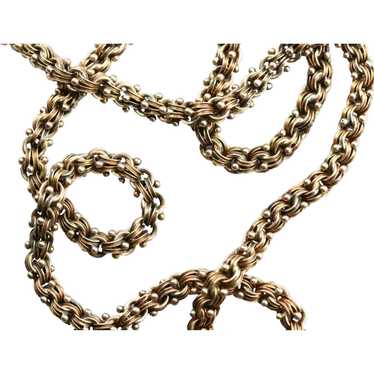 Fancy Link 14 Karat Gold Chain Necklace
