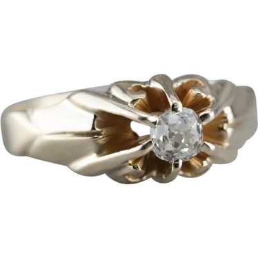 Victorian Old Mine Cut Diamond Ring - image 1
