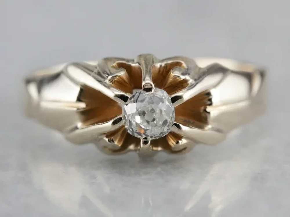 Victorian Old Mine Cut Diamond Ring - image 2