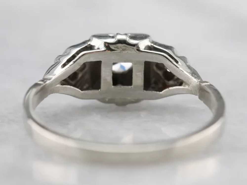 Vintage Old Mine Cut Diamond Ring - image 5