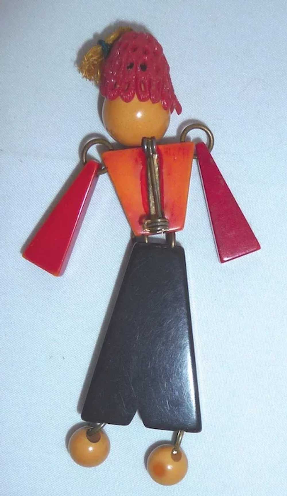 Adorable Bakelite Articulated Jointed Russian Man… - image 2