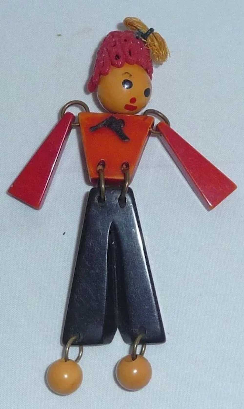 Adorable Bakelite Articulated Jointed Russian Man… - image 3